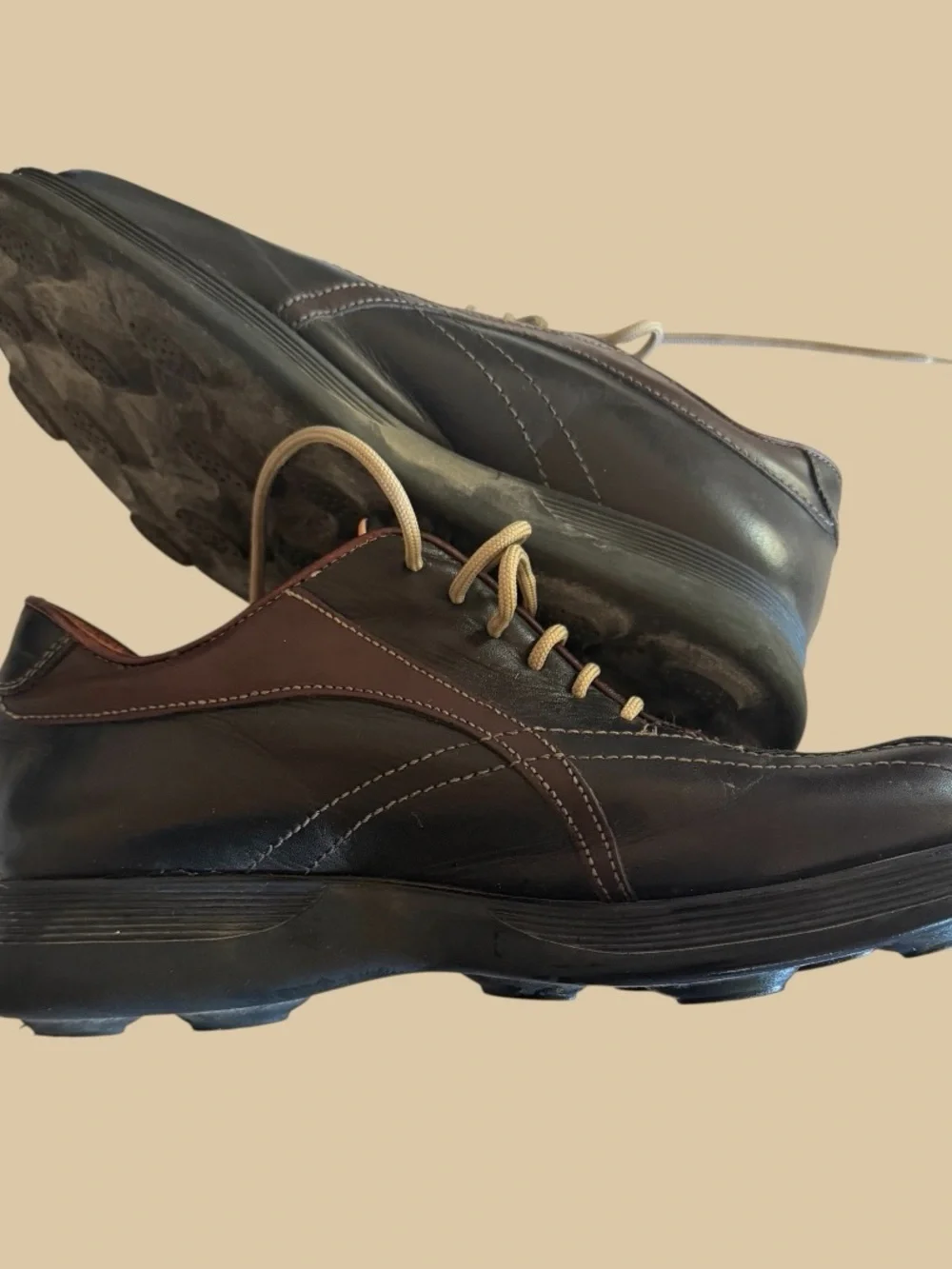 Black leather Alfani comfort oxfords made in Italy 2000-2015 Men 7.5